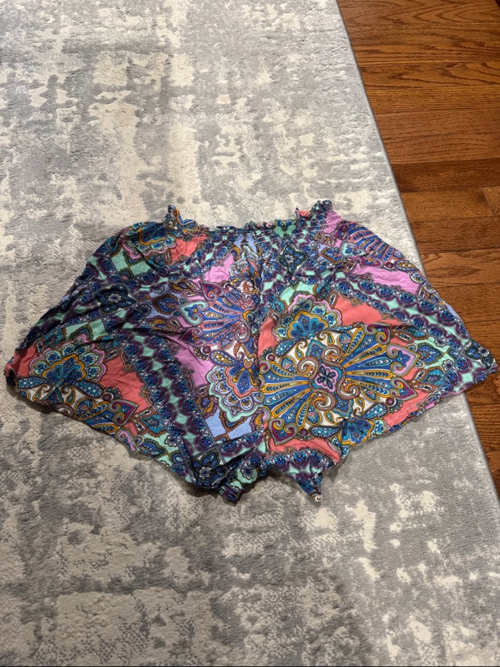 Jessica Simpson Multicolor Paisley Short Set - Picture 7 of 8